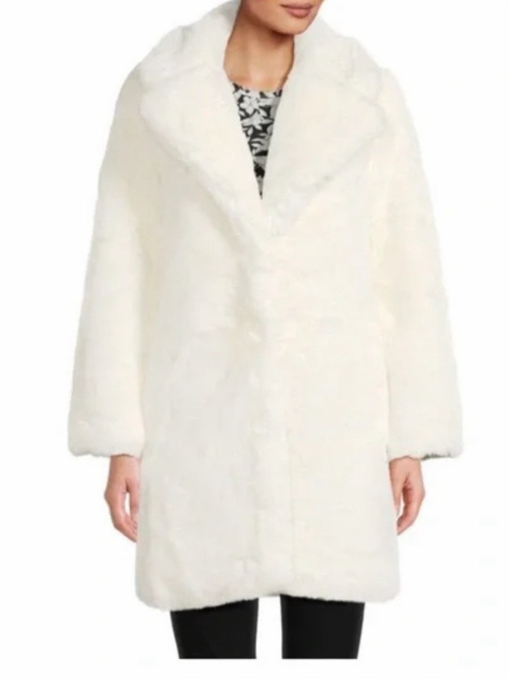 Stella  White Faux-Fur Coat